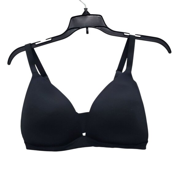 Aerie Real Sunnie Wireless Black Lightly Lined‎ T-Shirt Bra Full Figure 38DD - Picture 1 of 4